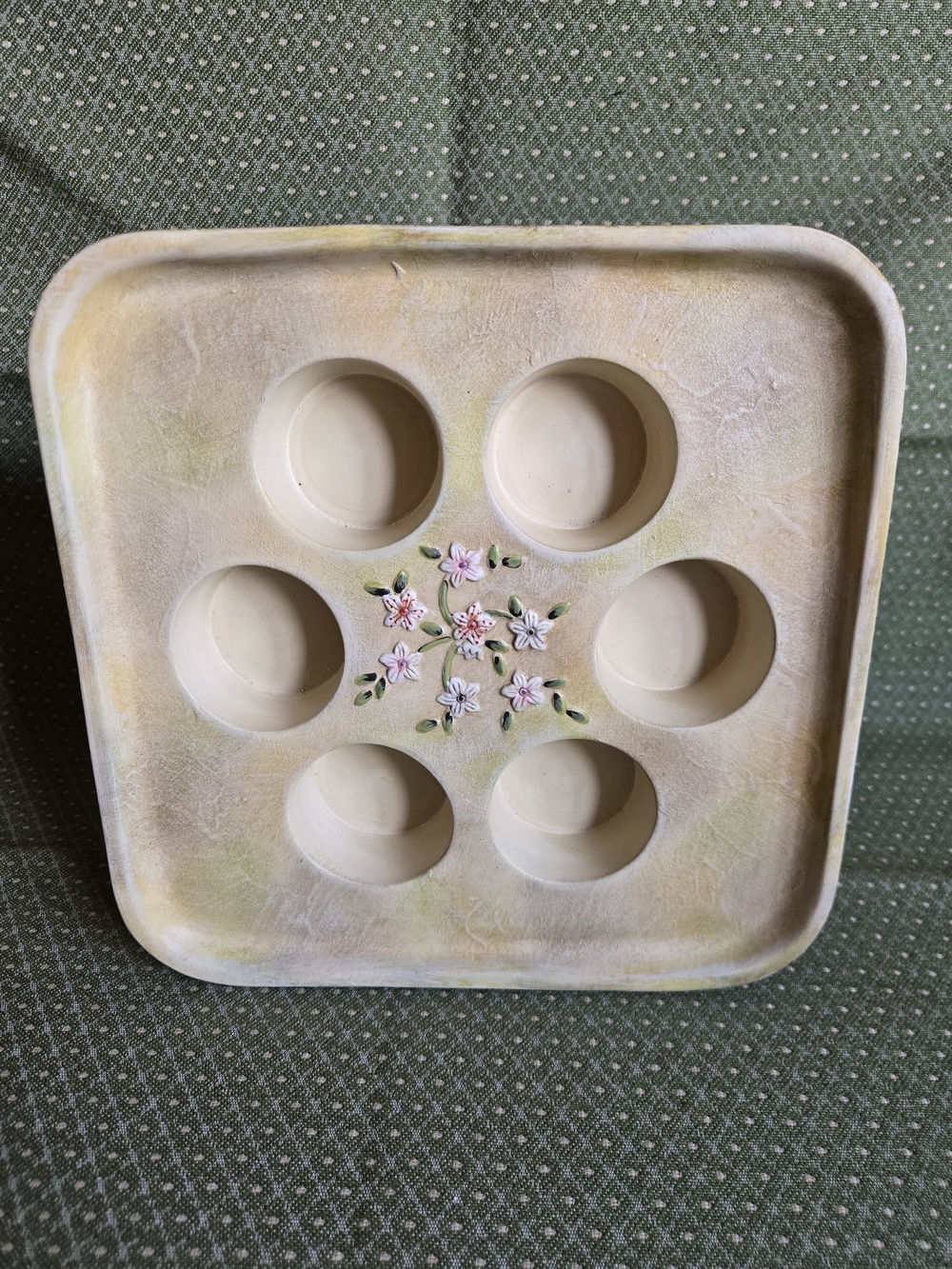 Partylite Terrace Blossom 6 Tealight Holder With Original Box Vintage - Picture 5 of 11